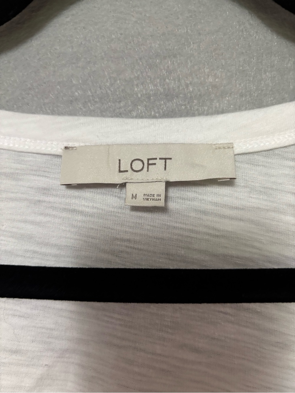 LOFT White Ruffle Cap Sleeve Scoop Neck Tank - Picture 3 of 5